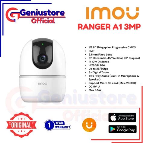 Jual IMOU RANGER A1 3MP SMART HOME IP Camera CCTV Indoor Shopee Indonesia