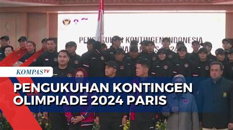 Presiden Jokowi Lepas Kontingen Olimpiade Paris Ada Atlet Dari