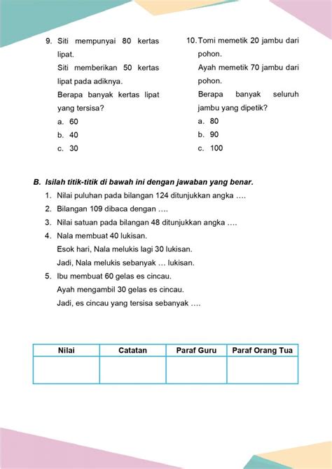 Latihan Soal Matematika Kelas Bab Daring Nur Hidayah Press