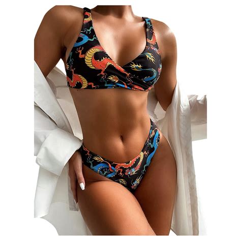 Vbarhmqrt Female Maternity Swimwear 2 Piece Shorts Bandeau Bandage