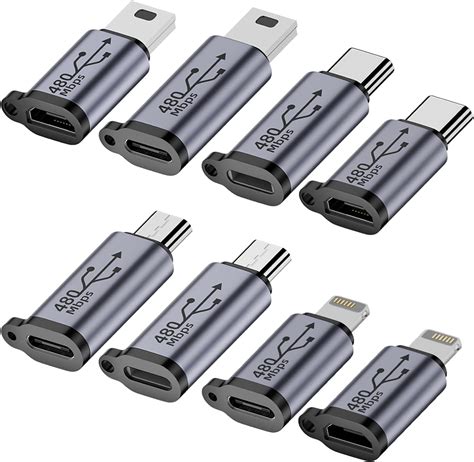 Jadebones Usb C Lightning To Micro Usb Adapter Type C Micro Usb Female To Lightning