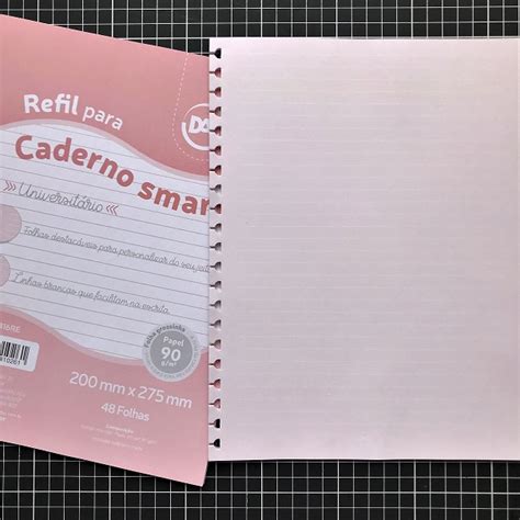 REFIL PARA CADERNO SMART UNIVERSITÁRIO C 48 FOLHAS DAC Shopee Brasil