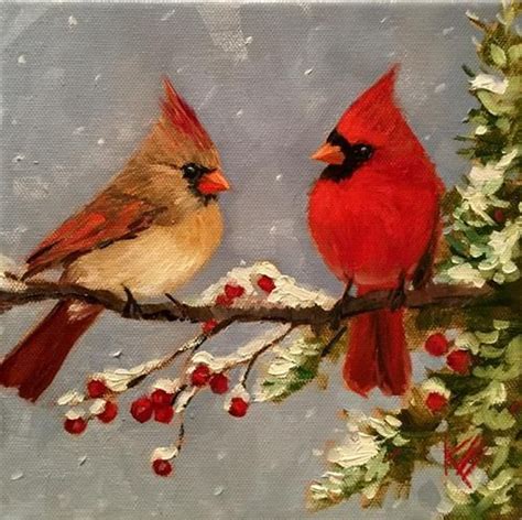 Daily Paintworks Original Fine Art Krista Eaton Bird Art