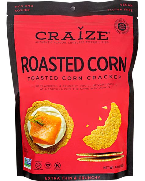 Craize Toasted Corn Cracker Roasted Corn 4 Oz A Little Taste