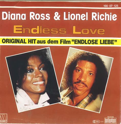 Lionel Richie Diana Ross Endless Love Vinyl 7 45 RPM Single