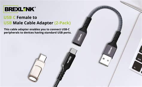 Amazon Brexlink Usb C Female To Usb Male Adapter Cable Pack