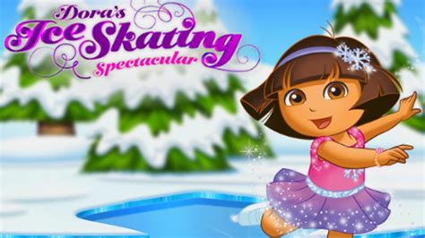 Dora The Explorer Dora S Ice Skating Spectacular Game Youtube