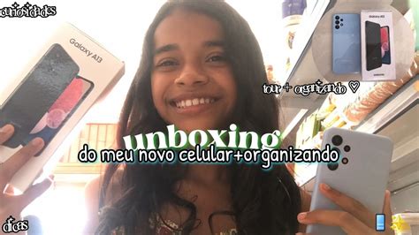 unboxing do meu novo celular dicas tour e organização YouTube