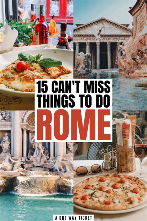 15 Best Things To Do In Rome Italy A One Way Ticket