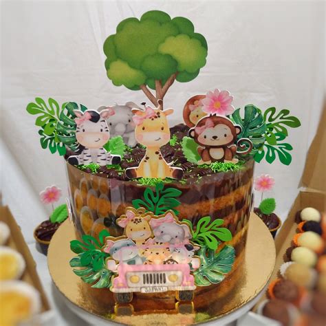 Bolo Naked Safari Baby Merita Gourmet Cake Shop