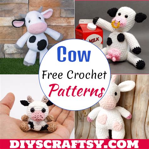 29 Free Crochet Cow Patterns For Cow Lovers DIYsCraftsy