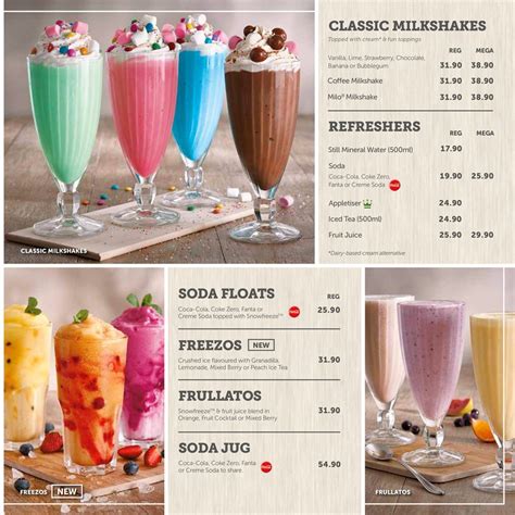 Wimpy Menu Prices & Specials