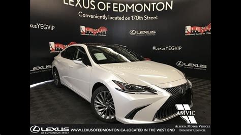 White 2019 Lexus Es 350 Ultra Luxury Package Review Edmonton Ab