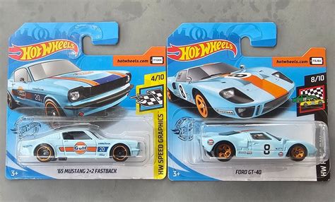 Hotwheels Double Gulf Ford Gt Ford Mustang Fastback Kaufen