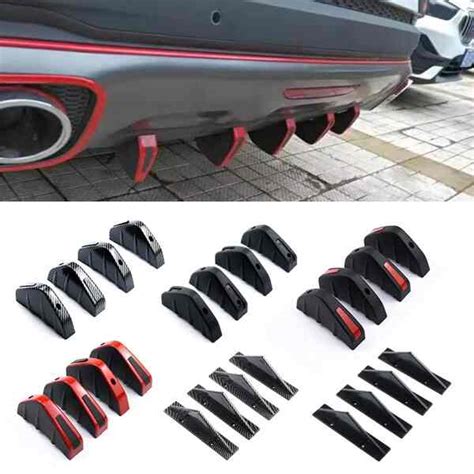 Universal Rear Bumper Diffuser Spoiler Lip Anti Collision Automods