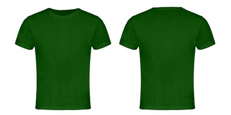 Green Blank Tshirt Front And Back Stock Photo Download Image Now