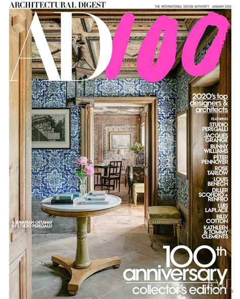 Cover Of Architectural Digest January Id Magazines