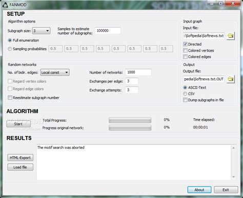 FANMOD Download Free (Windows) | Softpedia