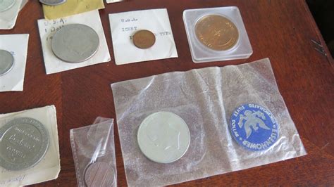 Large Lot Of Memorabilia Coins Us Silver Commemorative Apollo