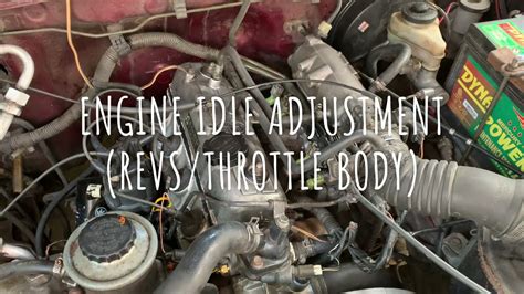 Car Idle Speed Adjustment Adjusting Engine Speed Revs YouTube