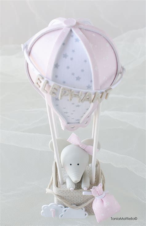 Elephant In Hot Air Balloon Cake Topper Etsy