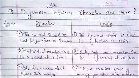 difference between structure and union | structure Vs union | structure ...