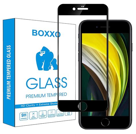 BOXXO Screen Protector For Apple IPhone SE 2020 Tempered Glass Guard