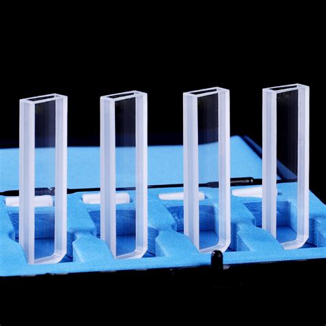 Vg Ml Absorption Cuvette With Lid Glass Material Fused