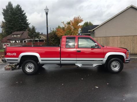 1995 Gmc Sierra 2500 Extended Cab Long Bed 4wd Only 98035 OriginalÂ Miles Classic Gmc