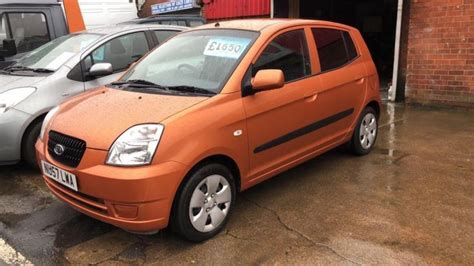 KIA PICANTO 1 0 GS 5 DOOR IN BURNT ORANGE WITH LOW MILES CHEAP INS 2007