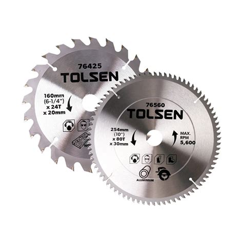 Tolsen Saw Blade Tct For Wood Aluminium Multiple Size Ebay