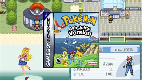 Pok Mon Ash Johto Version Gba Play As Ash Gba Rom Hack Youtube