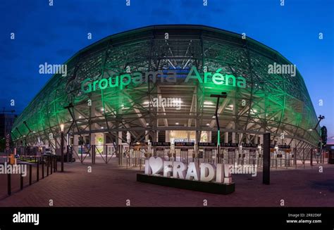 Budapest, Hungary – May 20, 2023. Exterior view of Groupama Arena ...