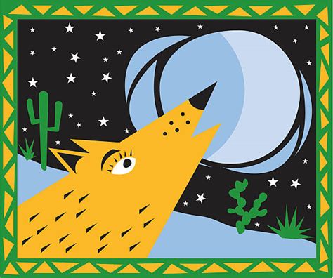 Coyotes Howl Illustrations Royalty Free Vector Graphics And Clip Art