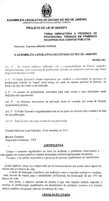 Deputado Estadual Bruno Correia Projeto De Lei Torna Obrigat Ria A