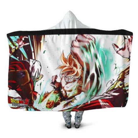 Dragon Ball Z Broly Pov Beatdown By Son Goku Hooded Blanket