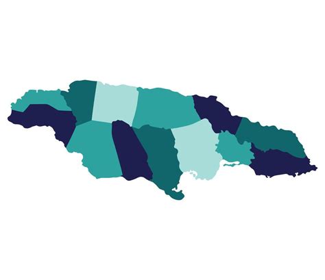 Jamaica Map Map Of Jamaica In Administrative Provinces In Multicolor