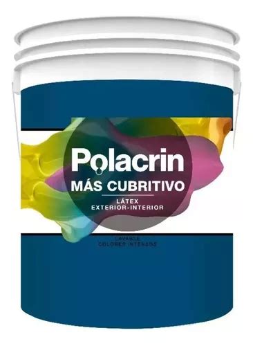 Polacrin Latex Premium Int Ext Colors X 20lts Umox Cor Azul