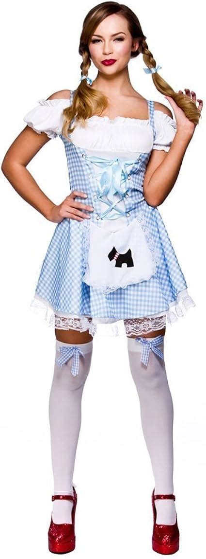 L Ladies Sexy Dorothy Costume For Saucy Fancy Dress Womens Uk Health And Personal Care