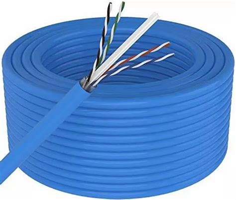 Maximm Cat6 Riser Cmr Utp Bulk Cable Ethernet 250ft Azul Envío gratis