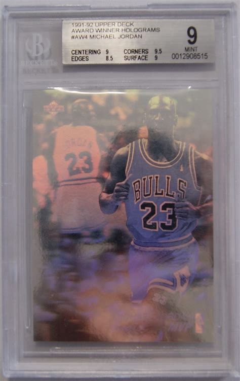 1991 92 Upper Deck Award Winner Holograms AW4 BGS 9 Flickr