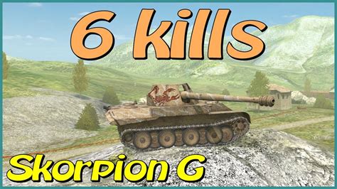 Wot Blitz Skorpion G Stinging 6 Frags 4 1k Dmg Youtube