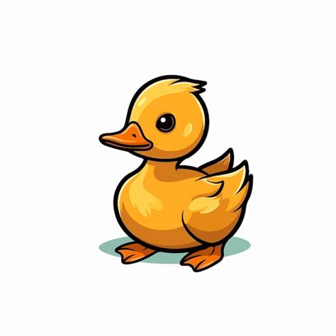 Premium Vector Cute Duck Cartoon Clipart