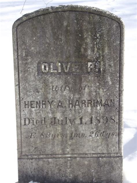 Olive Perkins Saunders Harriman 1815 1898 Find A Grave Memorial