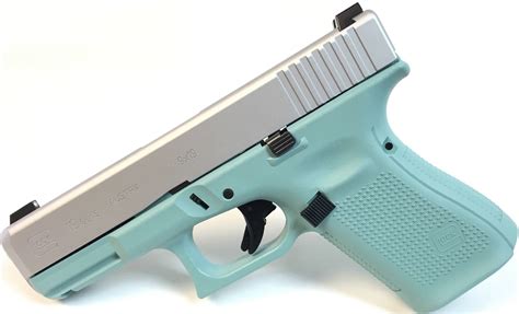 Tz Armory Diamond Blue And Stainless Glock 19 Gen5 For Sale