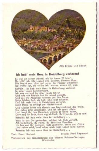 Ich Hab Mein Herz In Heidelberg Verloren Lied Wikipedia