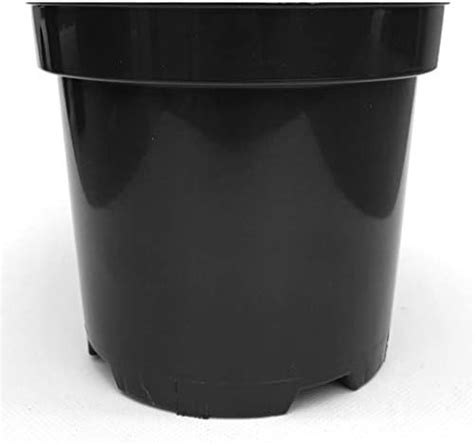 3 Litre Recycled Plastic Plant Pots Black Round Pack Of 50 By Elixir