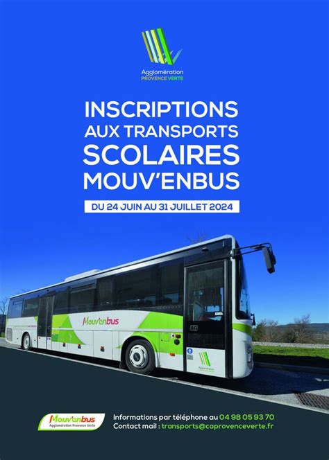 Les Inscriptions Aux Transports Scolaires Mouv Enbus Sont Ouvertes