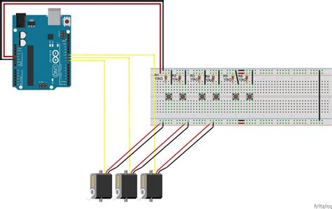 How To Control 3 Servo Motors Using Push Button Switches And An Arduino Uno Arduino Switches