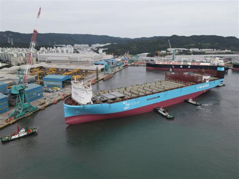 Maersks First Vessel Of Large Methanol Enabled Fleet Entering Service